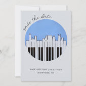 Invitation Nashville Skyline Piano Music Record Enregistrer l (Devant)