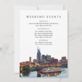 Invitation Nashville Watercolor Birthday Weekend (Dos)