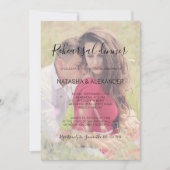 Invitation Natasha Rustic Calligraphy Dîner de répétition pho (Devant)