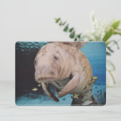 Invitation Natation de vache marine (Debout devant)