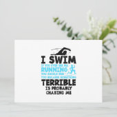 Invitation Natation - Je nage (Debout devant)