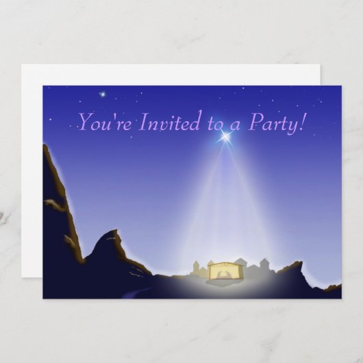 Invitation Nativité (Devant / Derrière)