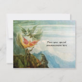 INVITATION NATIVITÉ AVEC ANGELS - MAGIE DU MONOGRAMME DE NOËL (Dos)