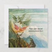 INVITATION NATIVITÉ AVEC ANGELS - MAGIE DU MONOGRAMME DE NOËL (Dos)