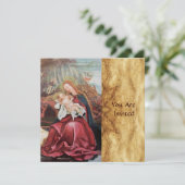 INVITATION NATIVITÉ AVEC LES ANGES - MAGIE DE NOËL (Debout devant)