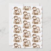 Invitation Nativité Bébé Jésus L'Adore Noël (Dos)