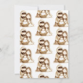 Invitation Nativité Bébé Jésus Marie Noël religieux (Dos)