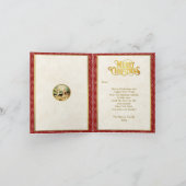 Invitation Nativité Bergers & Anges Noël Doré (Intérieur)