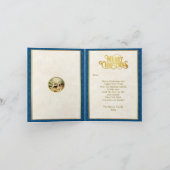 Invitation Nativité Bergers & Anges Noël Doré (Intérieur)
