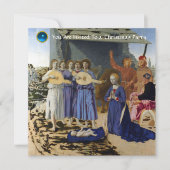 Invitation NATIVITÉ DE JÉSUS, ANGES par PIERO DELLA FRANCESCA (Devant)