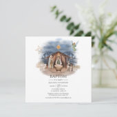 Invitation Nativité de Noël Religieux Naissance Jésus Christ  (Debout devant)