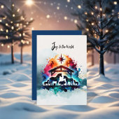 Invitation Nativité du cheval Noël