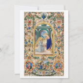 Invitation Nativité Noël Foi chrétienne Jésus Religieux (Dos)