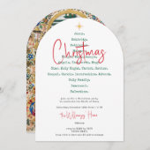 Invitation Nativité Noël Foi chrétienne Jésus Religieux (Devant / Derrière)