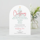 Invitation Nativité Noël Foi chrétienne Jésus Religieux (Debout devant)