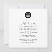 Invitation Nativité religieuse de Noël Naissance Jésus Baptêm (Dos)