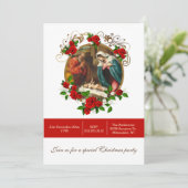 Invitation Nativité religieuse de Noël Parti Jésus (Debout devant)