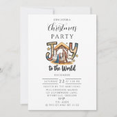 Invitation Nativity Joy to the World Christmas (Devant)
