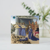 Invitation NATIVITY OF JESUS, ANGELS by PIERO DELLA FRANCESCA (Debout devant)