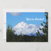 Invitation Nature Alaska Denali Paysage photo Anniversaire (Devant)