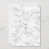 Invitation Nature Arbres Marbre Célébration de la vie funérai (Dos)