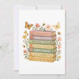 Invitation Nature et livre Lover Botanique Stack