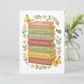 Invitation Nature et livre Lover Botanique Stack (Debout devant)