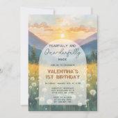 Invitation Nature Fearfully Onederfully Made First Birthday (Devant)