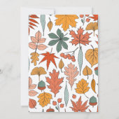 Invitation Nature florale personnalisée Thanksgiving (Dos)