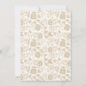 Invitation Nature florale personnalisée Thanksgiving (Dos)