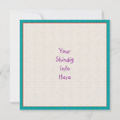 Invitation Nature Lover Frog Faune (Dos)