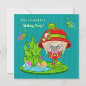 Invitation Nature Lover Frog Faune (Devant)