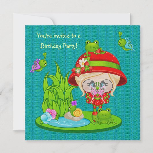 Invitation Nature Lover Frog Faune (Devant)