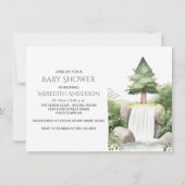 Invitation Nature Loving Baby Animaux Baby shower (Dos)