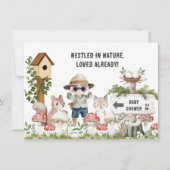 Invitation Nature Loving Baby Animaux Baby shower (Devant)