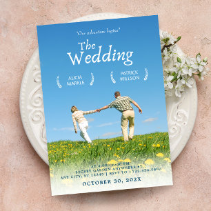 Invitation Nature Minimaliste dramatique poster de film photo