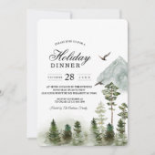 Invitation Nature moderne Forêt verte | Aquarelles (Devant)