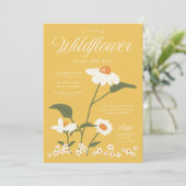 Invitation Nature moderne Thème Fleur sauvage Baby in Bloom (Debout devant)