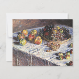 Invitation Nature morte aux pommes et aux raisins de Claude M