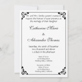 Invitation Nature morte de Van Gogh Vin et fleurs de mariage (Dos)