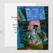 Invitation Nature morte devant une fenêtre ouverte de Juan Gr (Devant / Derrière)