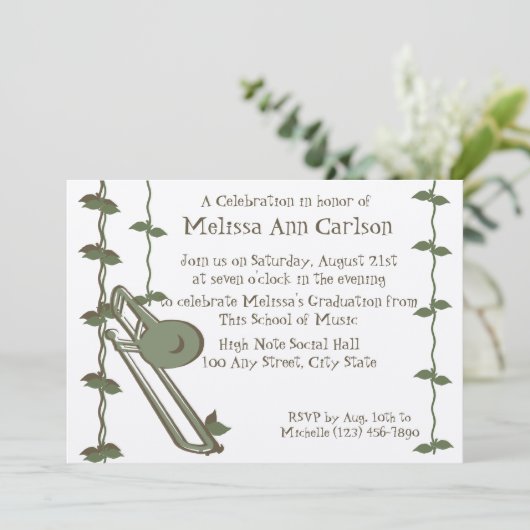 Invitation Nature musicale/ Trombone (Debout devant)