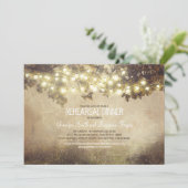 Invitation nature rustique feu de branche d'arbre de répétiti (Debout devant)