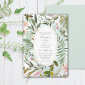 Invitation Nature rustique Forêt Florale Verdure Mariage Invi