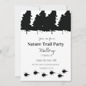 Invitation Nature Trail Woods Aventure Anniversaire (Devant)