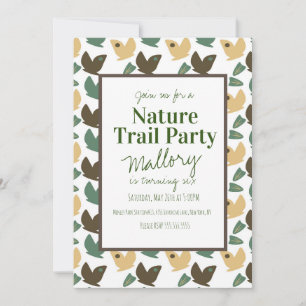 Invitation Nature Trail Woods Butterfly Anniversaire