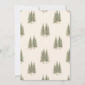 Invitation Nature Wedding with Pine Trees Mountain Landscape (Dos)