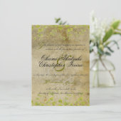 Invitation naturelle antique (Debout devant)