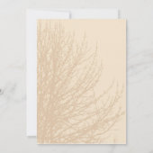 Invitation Nature's Branches Réception de Mariage du Lendemai (Dos)