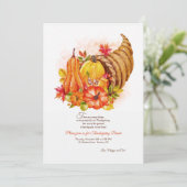 Invitation Natures de Thanksgiving (Debout devant)